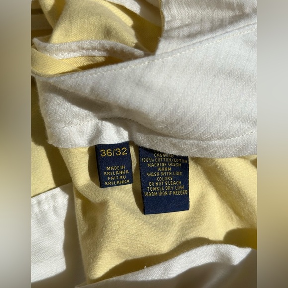 Ralph Lauren Men's Yellow Pants Size 36 X 32 - Picture 7 of 7